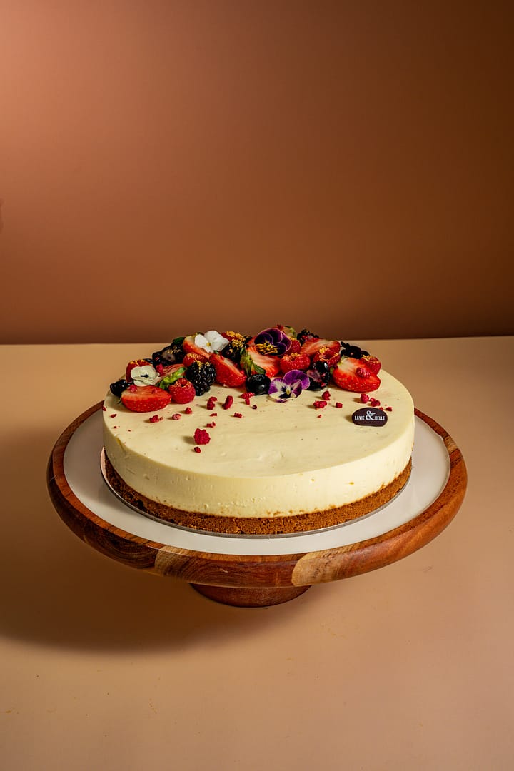 Cheesecake 2 Creamy cheesecake with fresh berries.