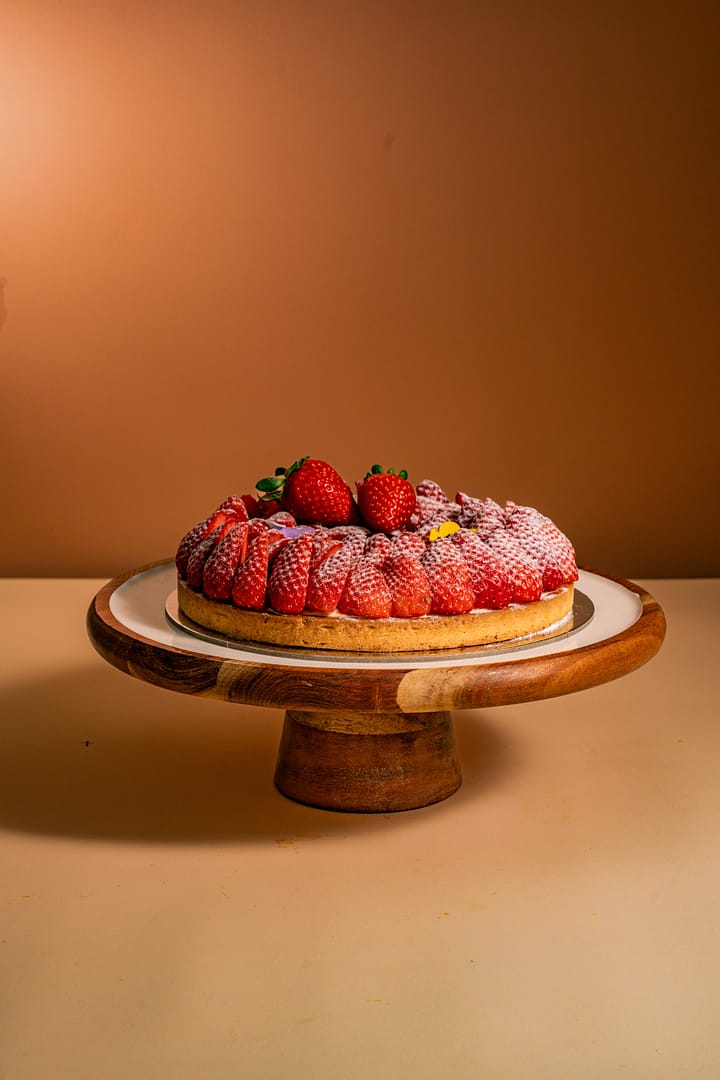Strawberry Tart 3 French strawberry tart with fresh strawberries.